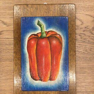 Wooden redpepper art.